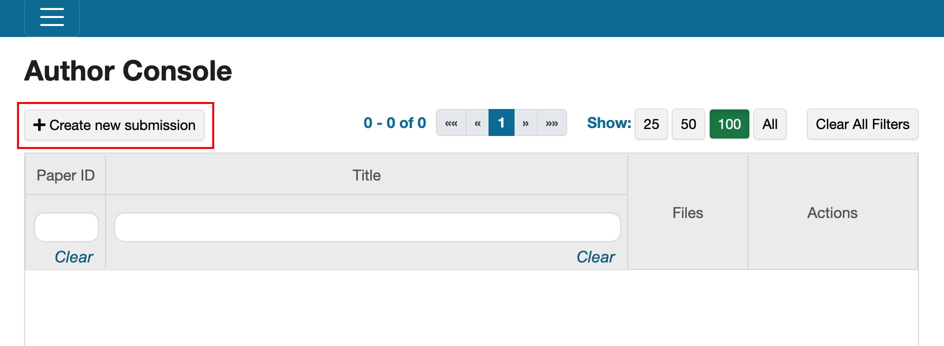 CMT Create New Submission